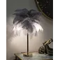 LAMPA STOŁOWA PALM SZARA 55X60 cm